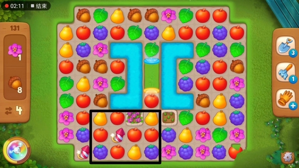 梦幻花园第131关怎么过3