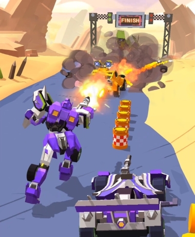 汽车人变形热血赛车无限金币无限钻石无限蓝图破解版截图1