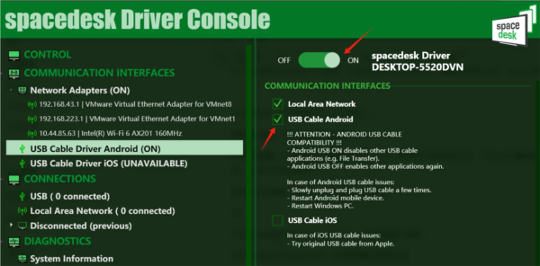 spacedesk电脑端使用说明截图3