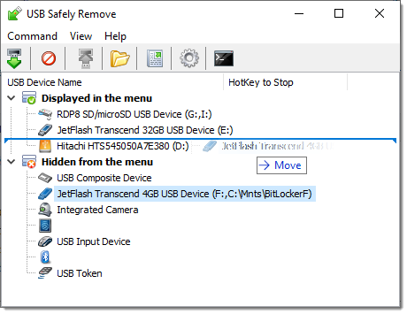 USBSafelyRemove破解版如何从菜单中隐藏设备图片2