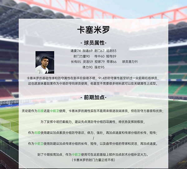 绿茵信仰新手球员推荐图片3