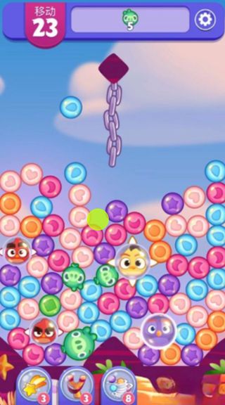 愤怒的小鸟梦幻爆破第36关通关攻略3