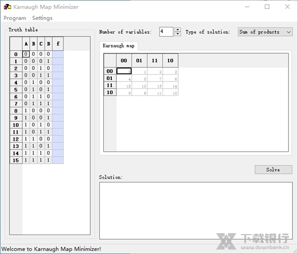 KarnaughMapMinimizer图片
