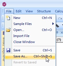 chembio3d导出图片教程图片1