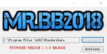 Wondershare Fotophire汉化补丁图片