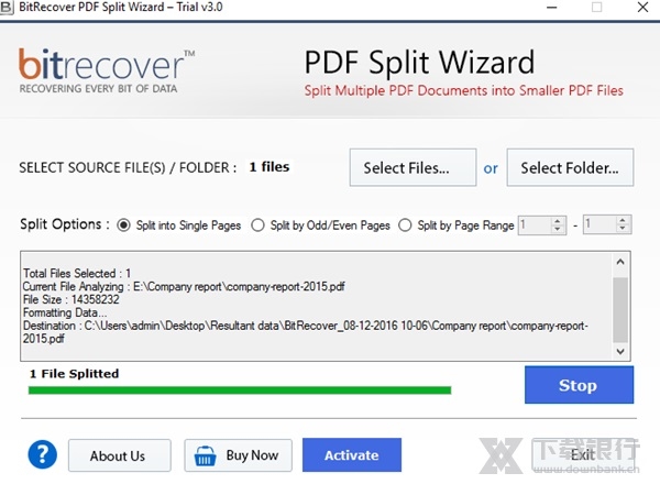 BitRecoverPDFSplitWizard图片7