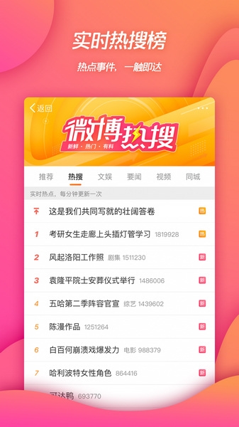 微博鸿蒙版截图