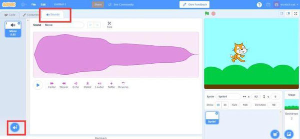 Scratch软件怎么创建鼓声