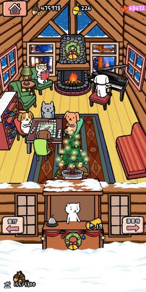 动物滑雪场图片