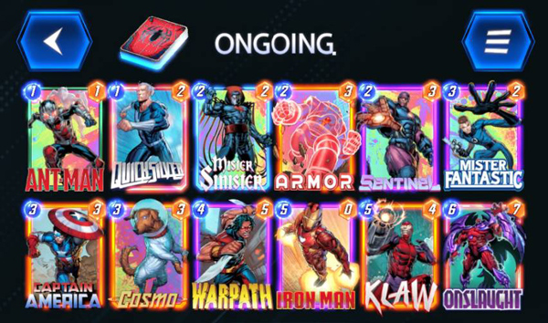 漫威终极逆转卡组推荐6