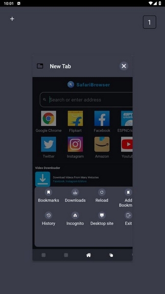 safari浏览器截图