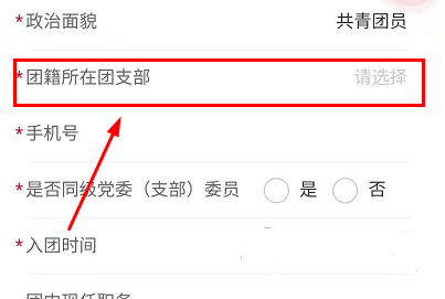 怎么改团组织信息2