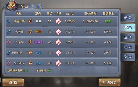 帮会系统详情解析的截图2