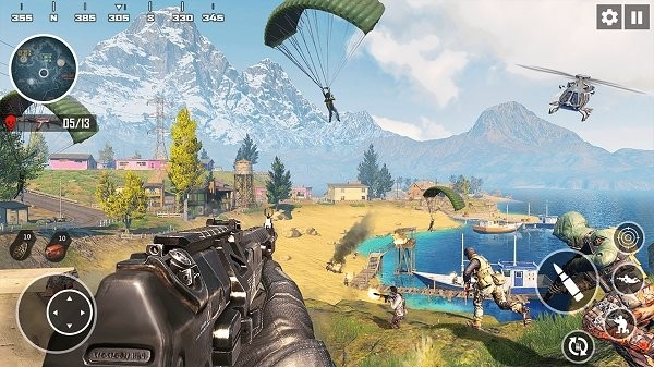 跳伞刺激吃鸡游戏截图1